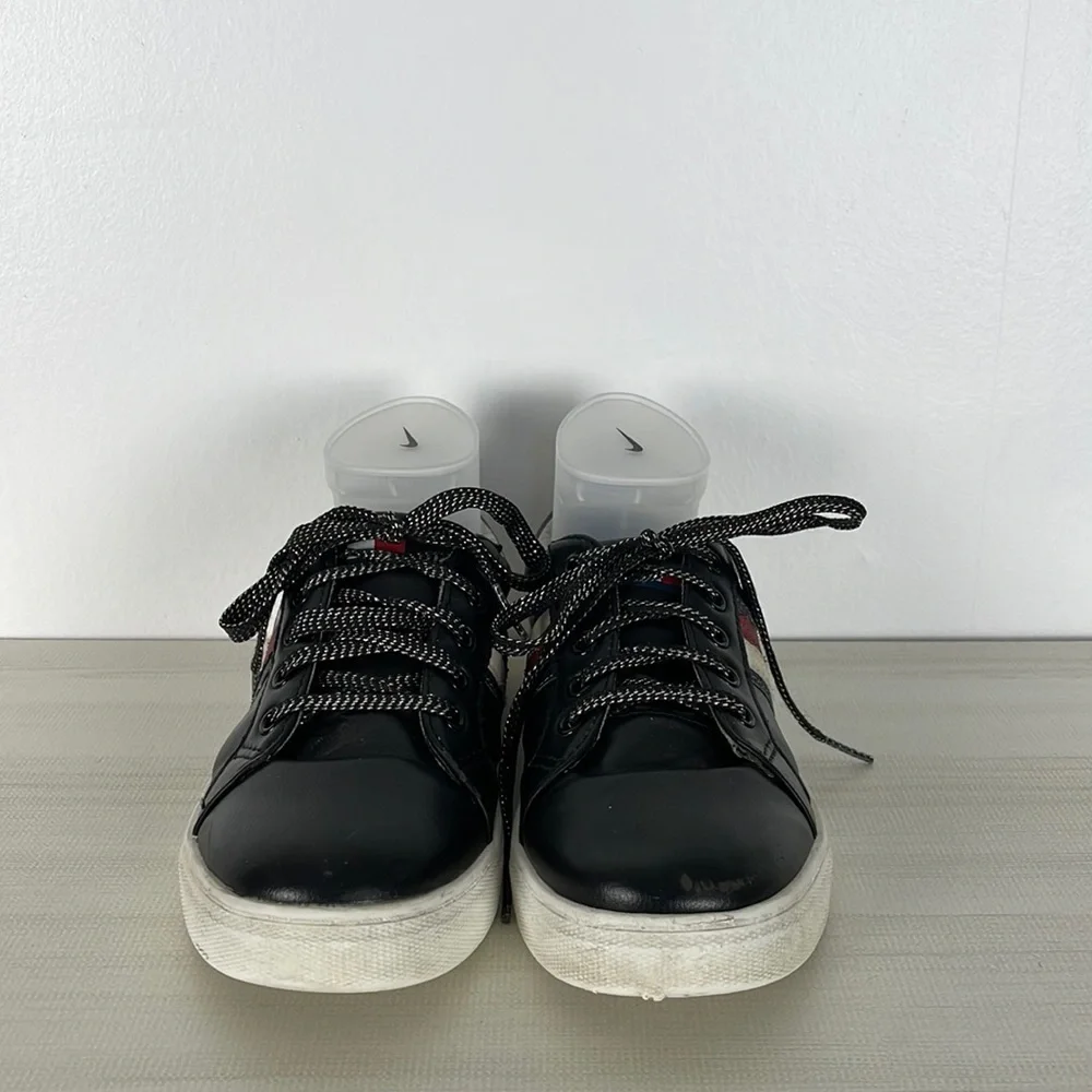 Tommy Hilfiger Rae sparkler basic lace up striped side faux leather sneakers 5